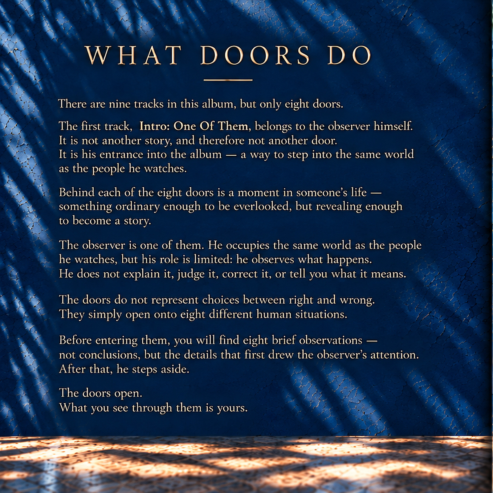 What Doors Do booklet, page 4